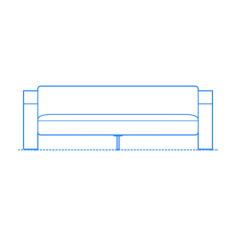 Furniture Outdoor Lounge Ridge Sofa Silhouette Svg Vector, Free Vectors File